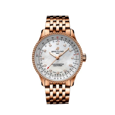 breitling damenuhr roségold|breitling navitimer rose gold.